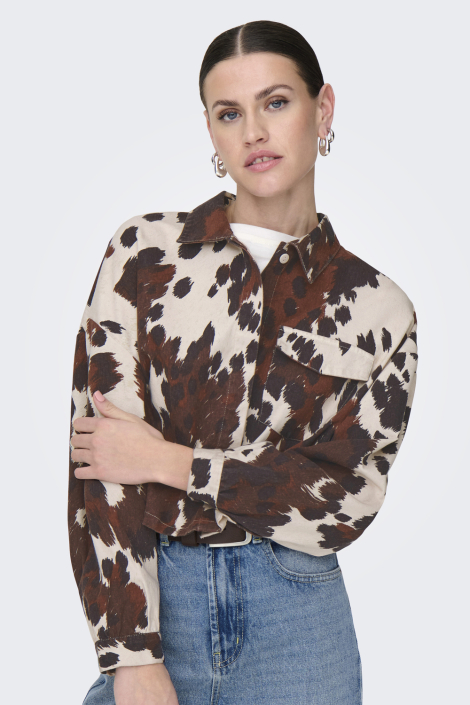 Only bruine dames blouse