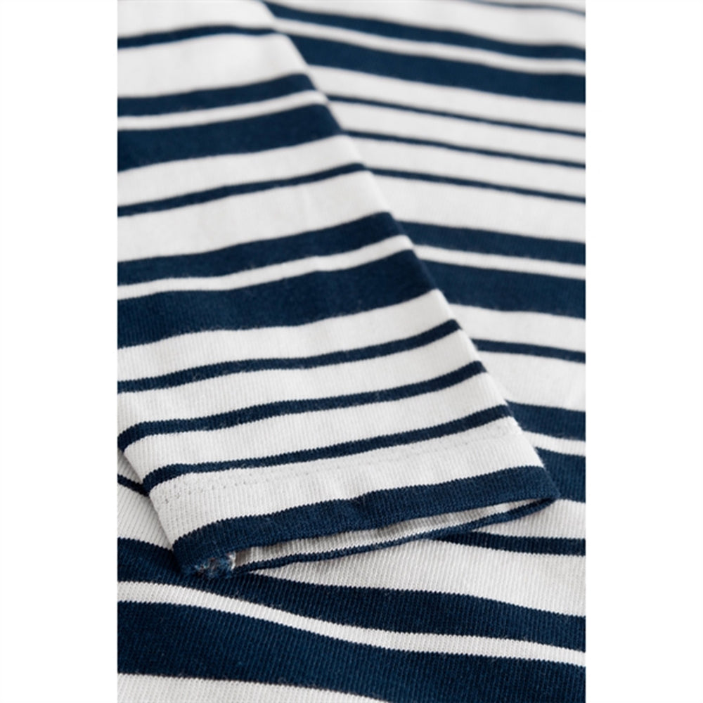 Off White/Navy Stripes Kim Bluse