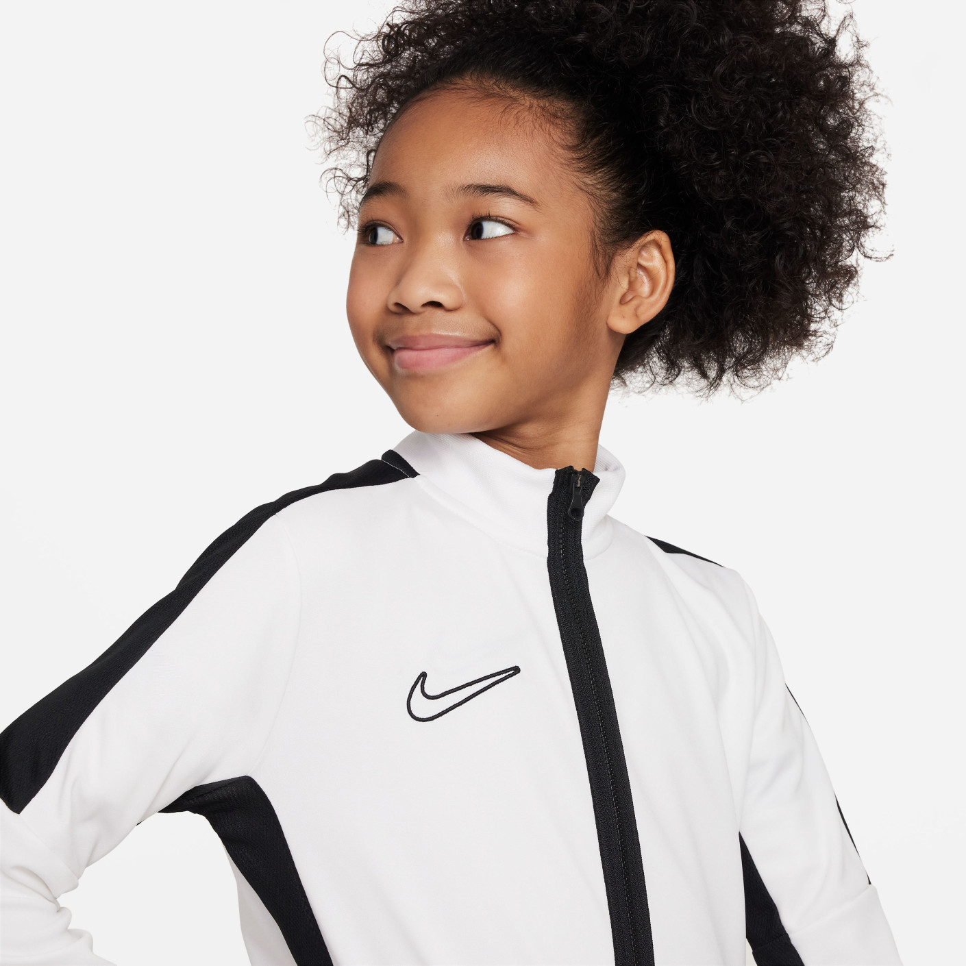 Nike Dri-FIT Academy 23 Trainingsjack Full-Zip Kids Wit Zwart