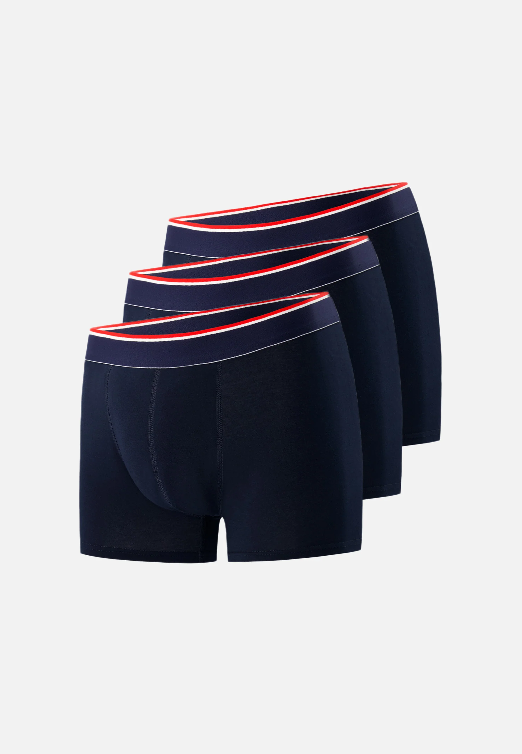 Trio de boxers en coton-Pack Trio Boxer Marius Marine