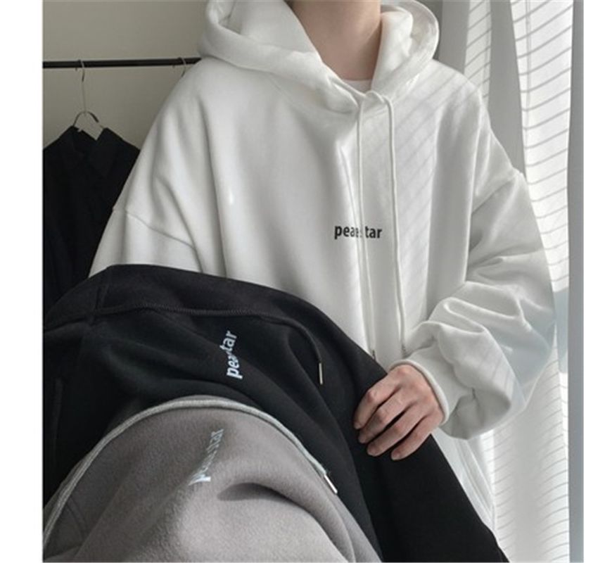 Lingaris - Lettering Loose Fit Hoodie