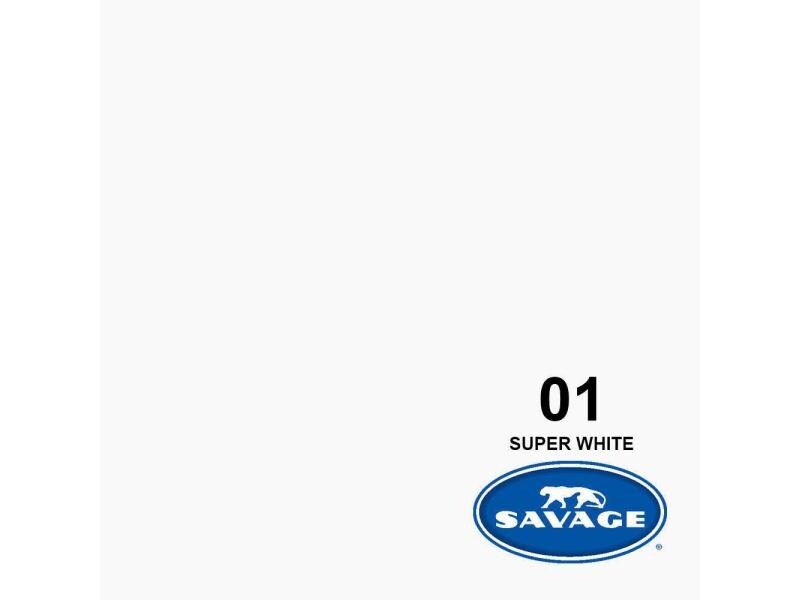 Savage Hintergrund Papier 2.72 x 25m Super White Das Hintergrundpapier von Savage
