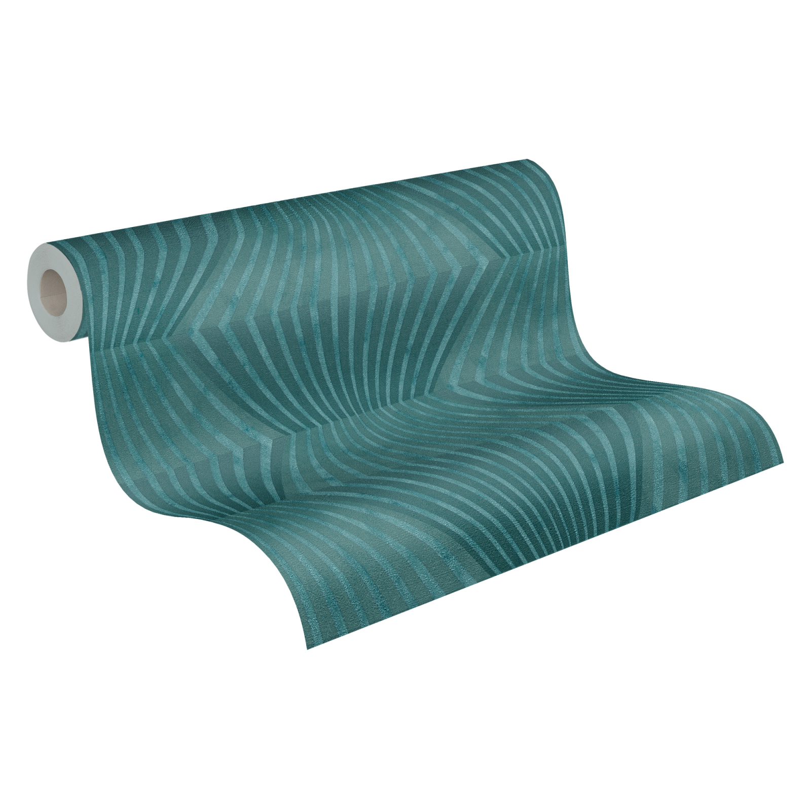 Vliestapete TITANIUM 3 - türkis - Grafik - 10 Meter