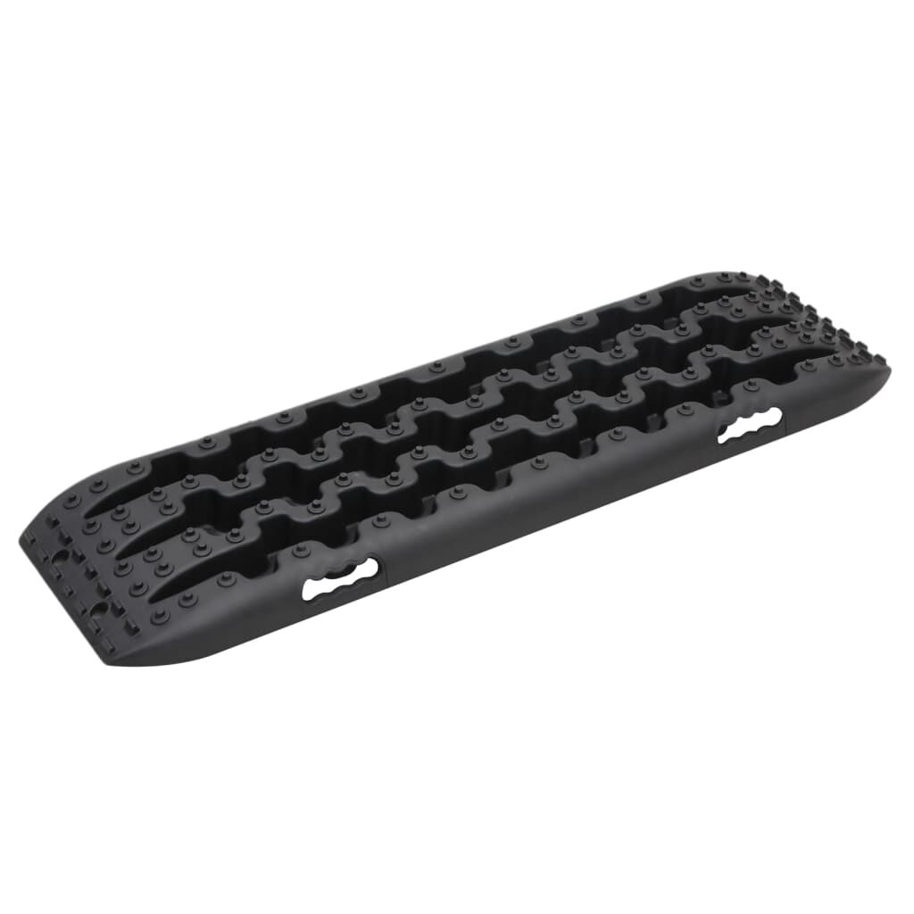 vidaXL Vallen, 2 stuks, zwart, 106x30,5x7 cm, nylon