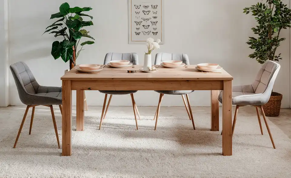 Ausziehbarer Esstisch 160 - 215 x 90 cm Bergen