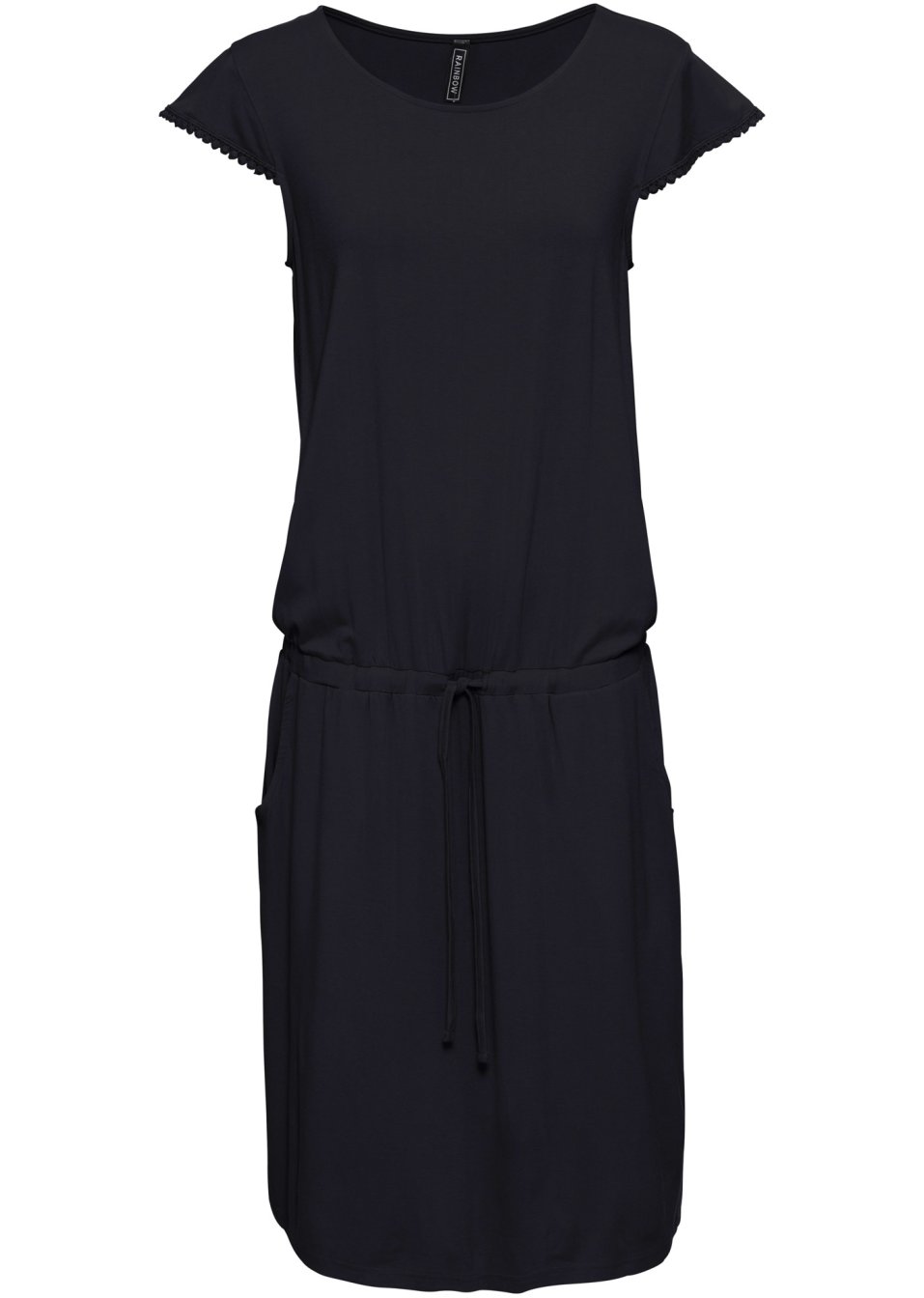 Robe midi en jersey en viscose