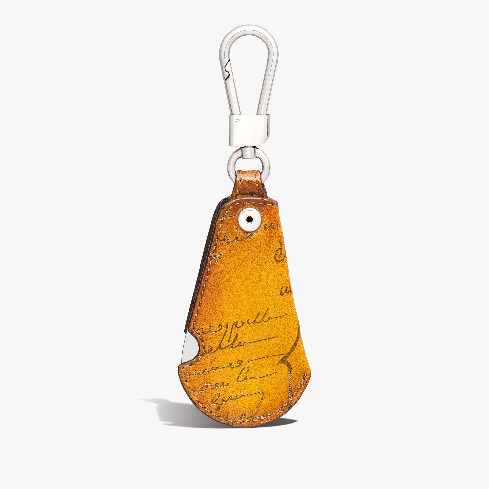 Porte-Cles Rotative Shoehorn En Cuir Scritto