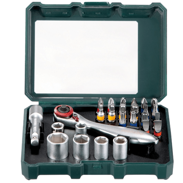 METABO Bit/Topnøglesæt m. 26 dele