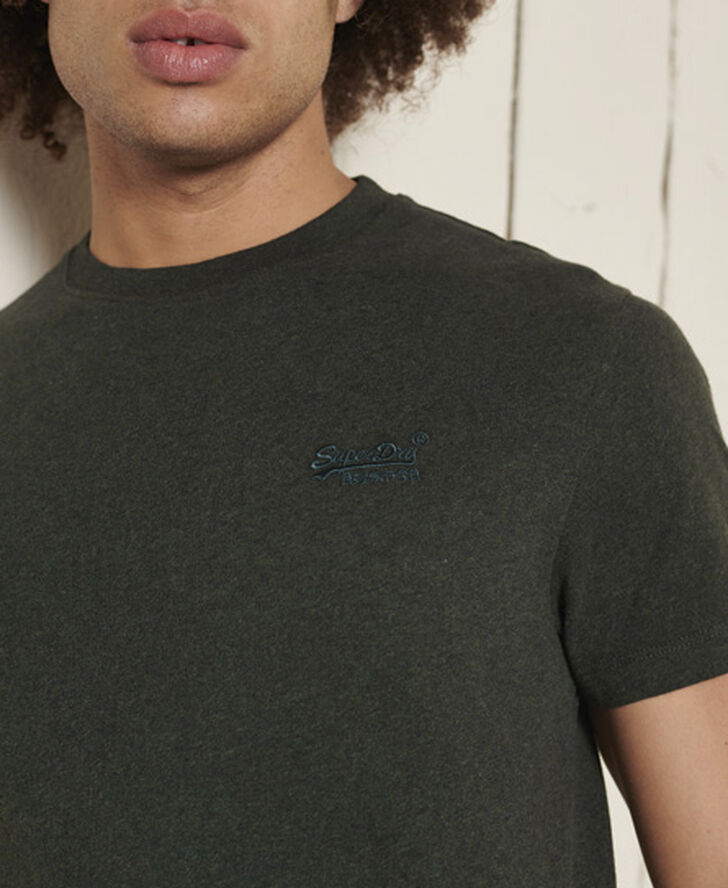 Superdry VINTAGE LOGO EMB TEE Campus green grit