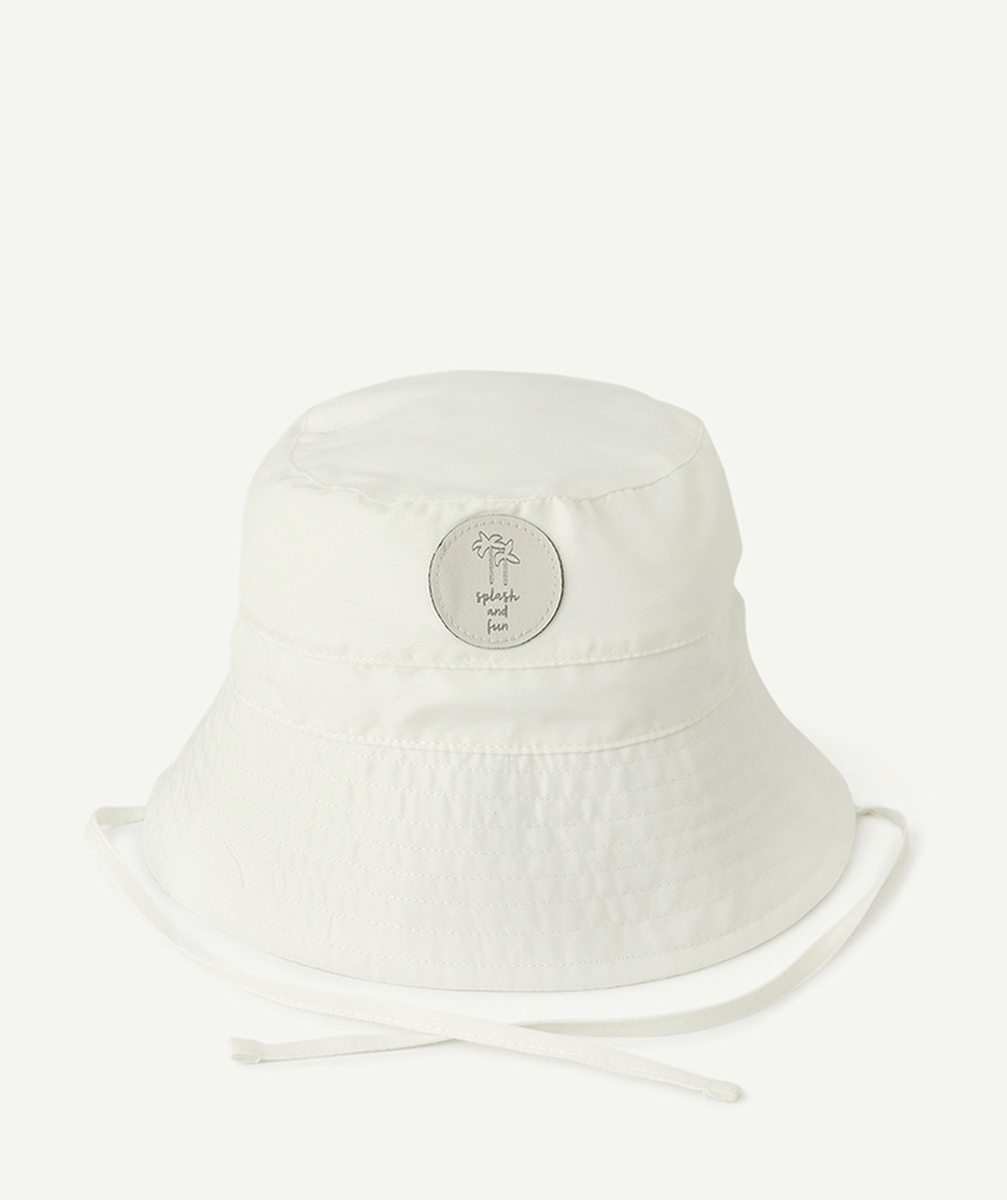 LASSIGBOB ANTI-UV BÉBÉ MIXTE BLANC AVEC CORDONS