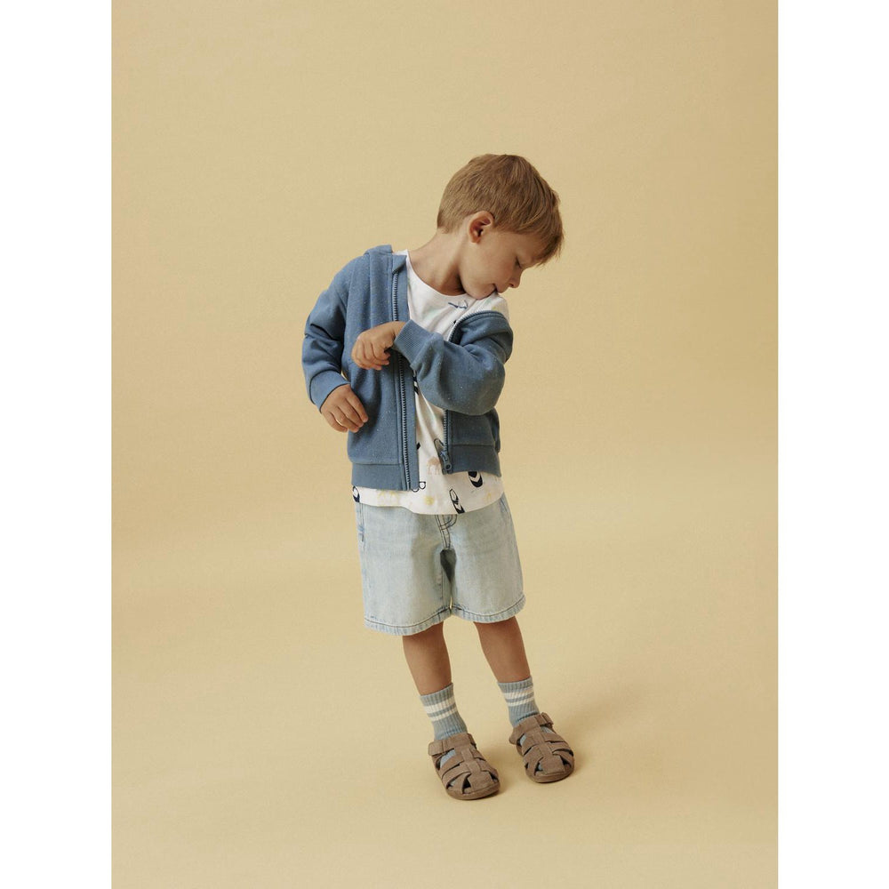 Køb Name It Blue Mirage Jamie Regular Sweat Cardigan