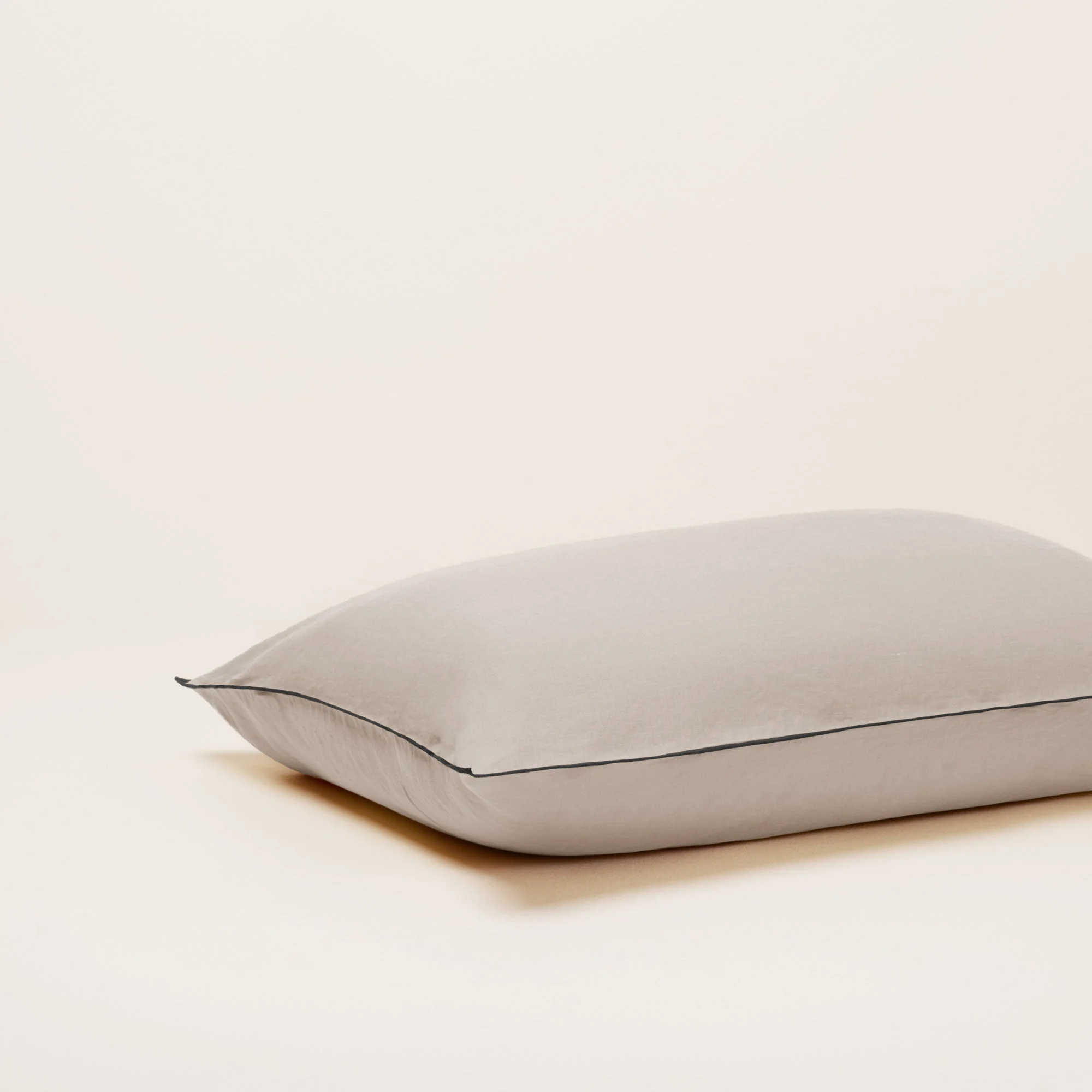 CARLINA - Lot de 2 taies d'oreiller | Beige