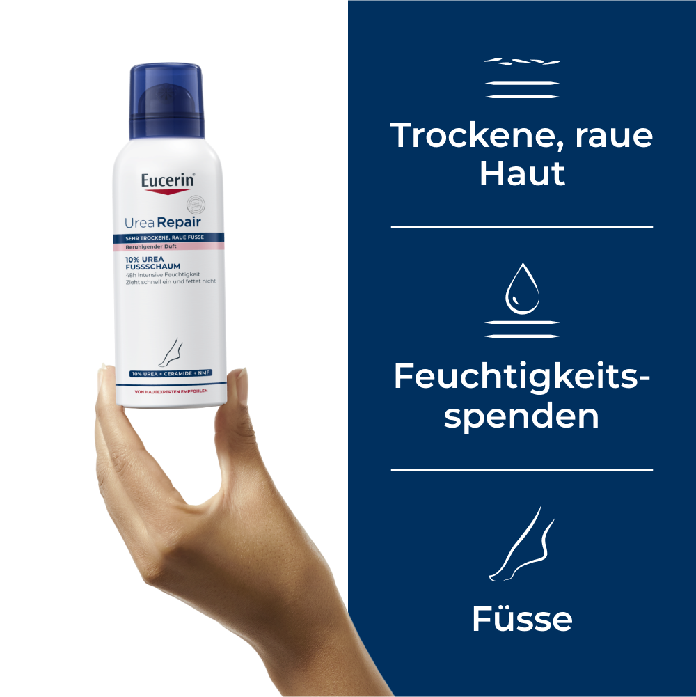 EUCERIN UreaRepair Fussschaum Schaum 10 % Urea Disp 150 ml