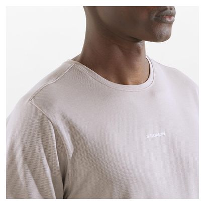 Maillot manches courtes Salomon SHKout Core Beige Homme