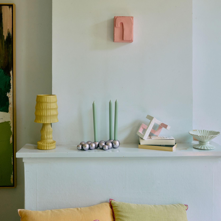 HKliving Ceramic tafellamp, Ochre