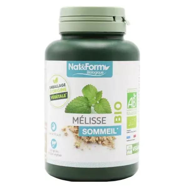 Nat & Form Erva-cidreira Orgânica 200 Cápsulas Vegetais