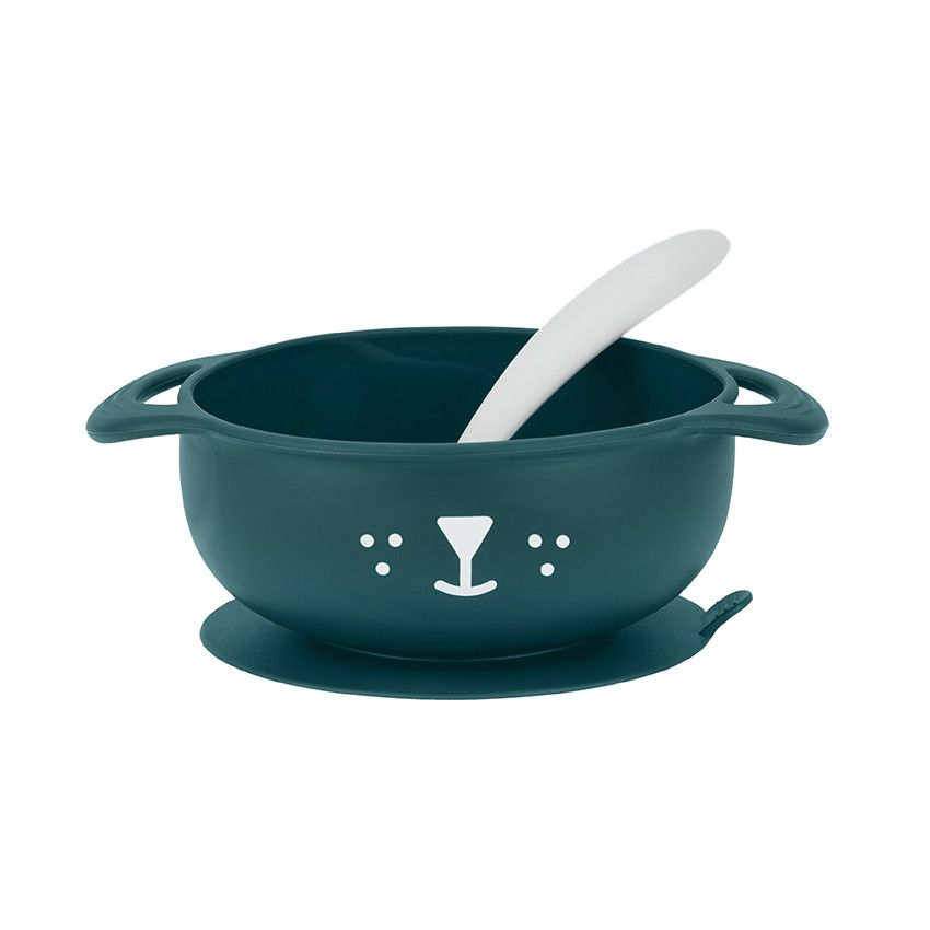 Coffret repas en silicone TAST'ISY 15-24 mois - Chien - Ecru