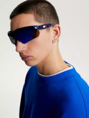 Óculos de Sol com Máscara Espelhada Unissex