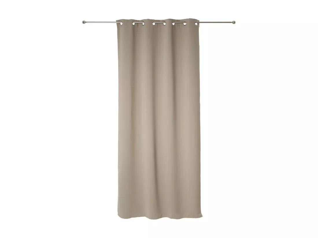 Lot de 2 Rideaux Occultants Beige Lin 135 x 240 cm