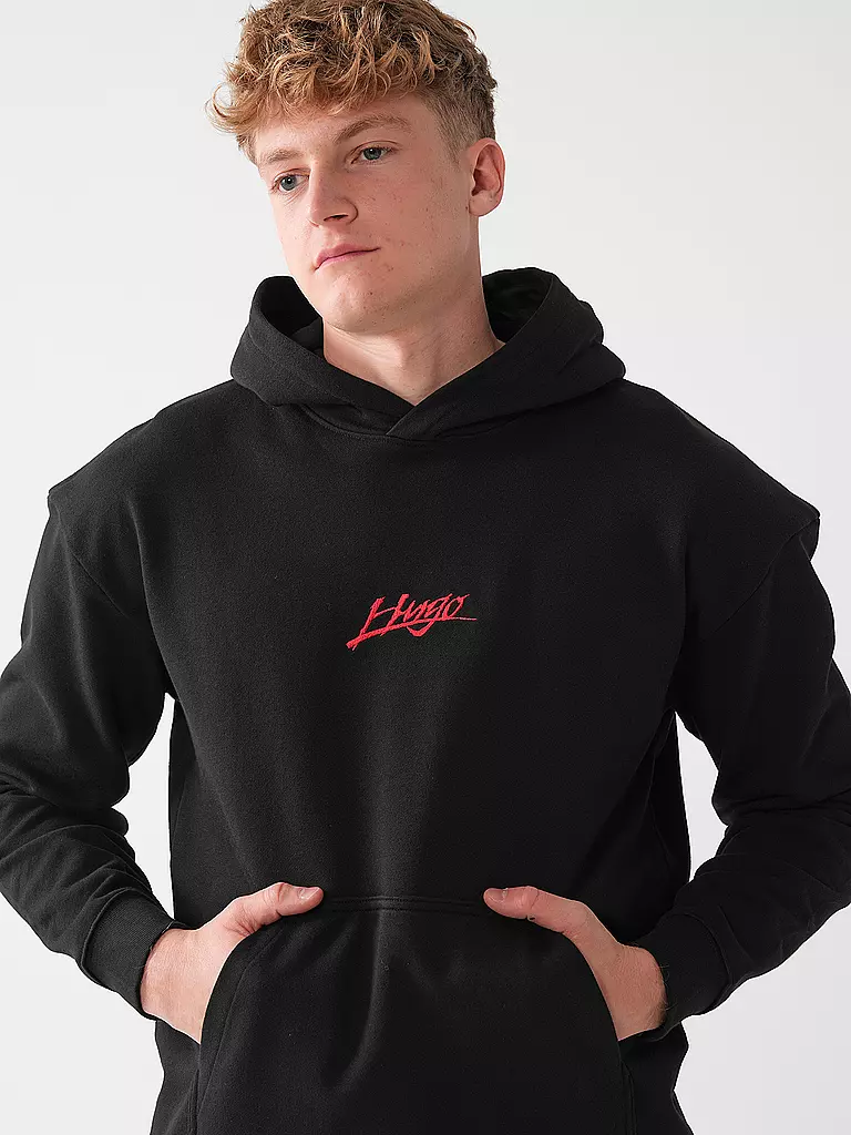 HUGO Kapuzensweater - Hoodie  schwarz