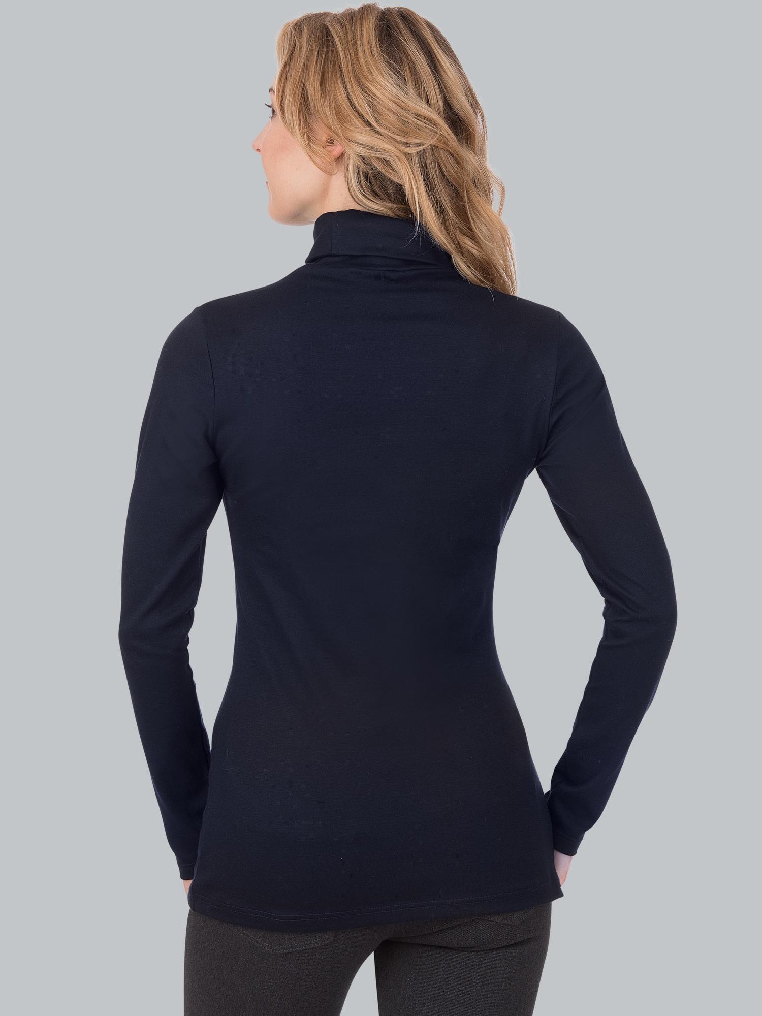 Rollkragenshirt Navy