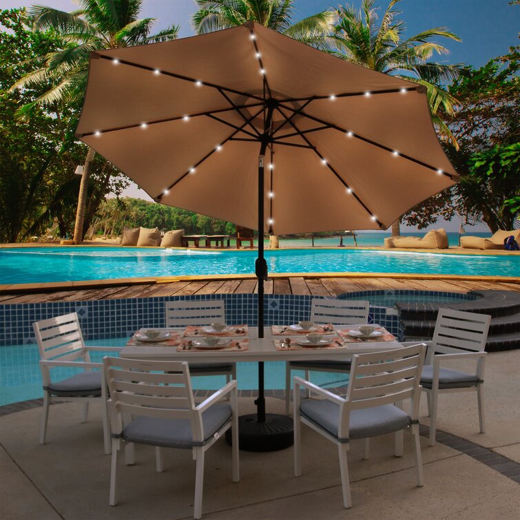 Yolanda 108'' Lighted Market Umbrella