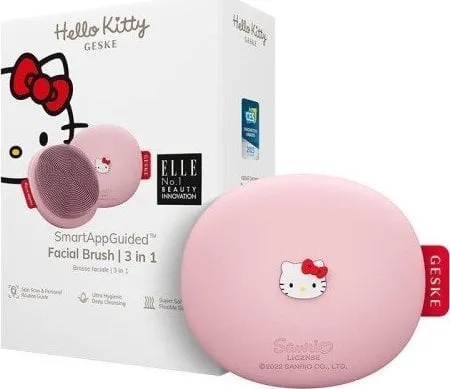 Geske Geske 3in1 facial cleansing brush with App (Hello Kitty pink)