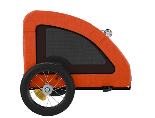 VIDAXL - Remorque de vélo pour chien orange tissu oxford et fer