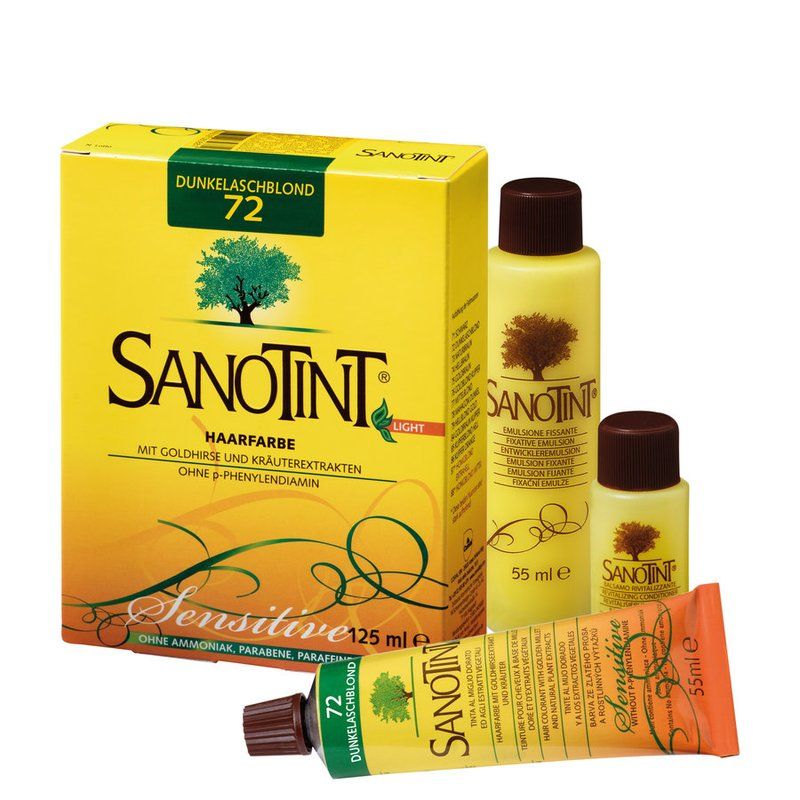 Sanotint sensitive Haarfarbe Nr. 72 dunkelaschblond