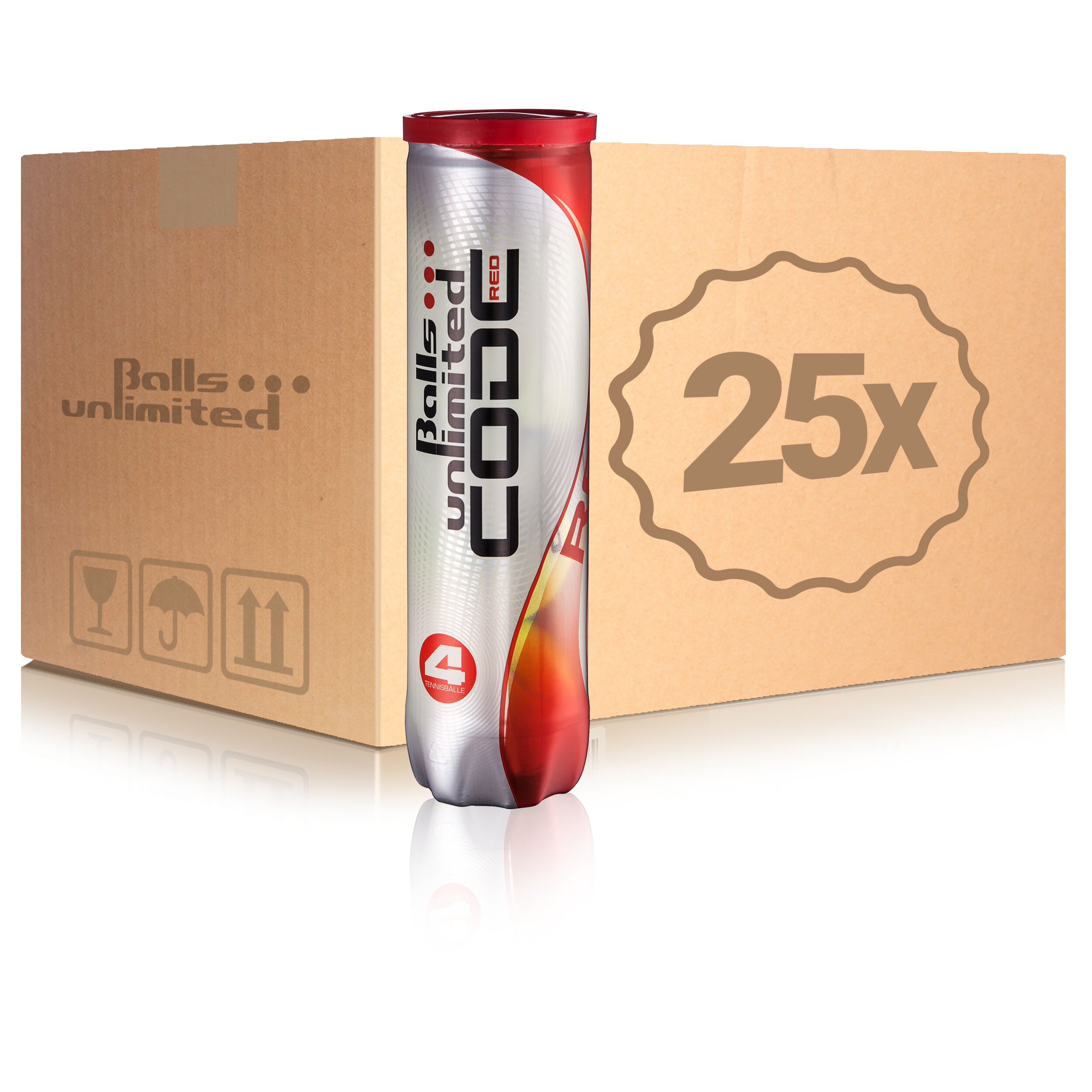 Balls Unlimited Code Red 25 Tubes De 4