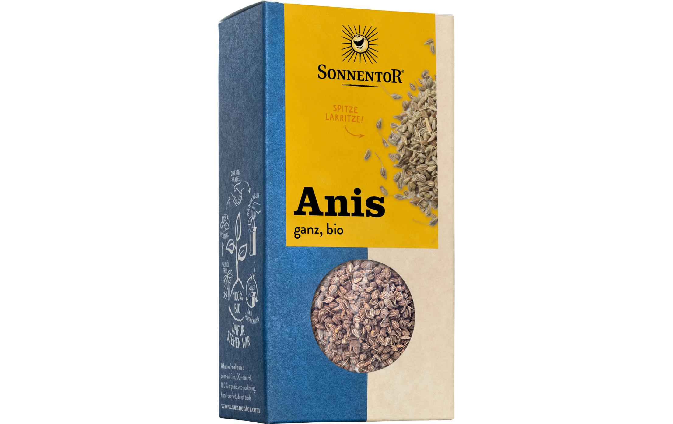 Gewürz Bio Anis ganz Beutel 50 gGanze Aniskörner in Bio-Qualität