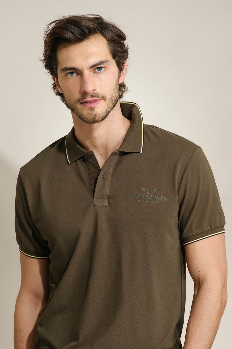 POLO PIQUET COM PRINT