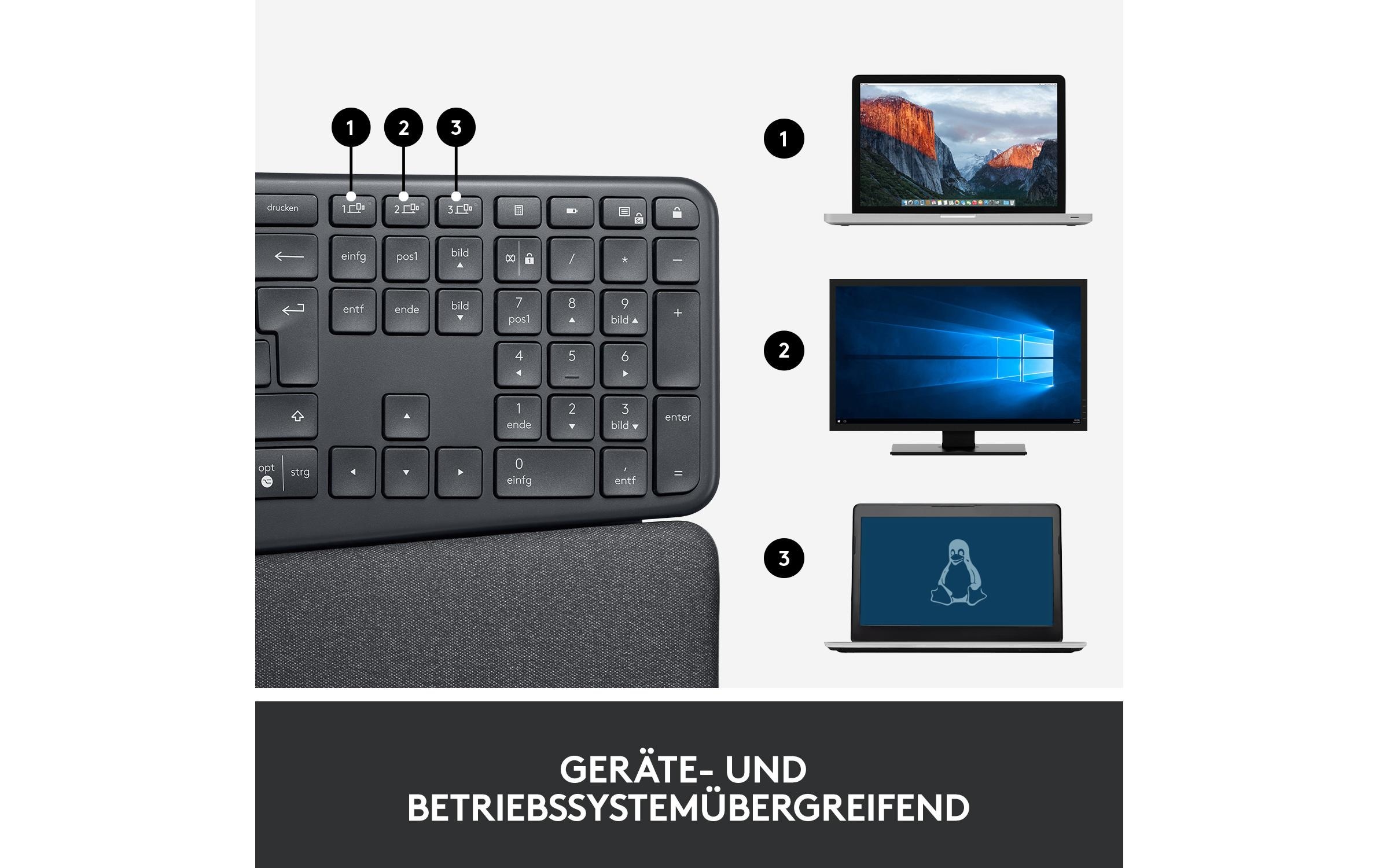 Logitech Tastatur »Logitech K860 Ergo« ()