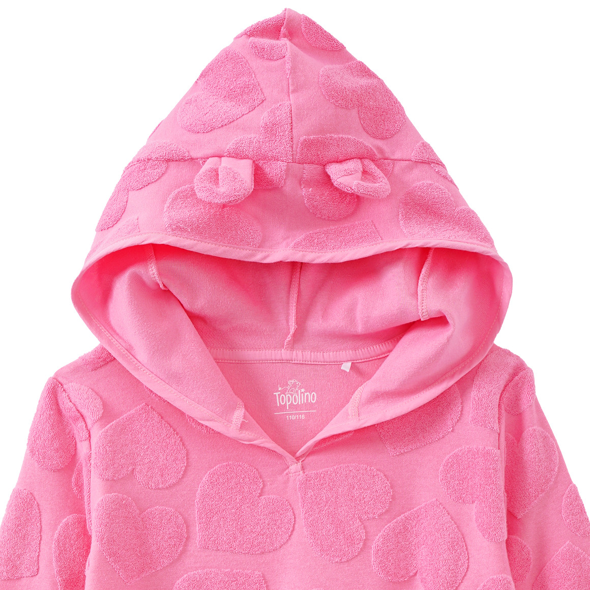 Topolino Mädchen Strandkleid mit Ausbrenner-Muster pink