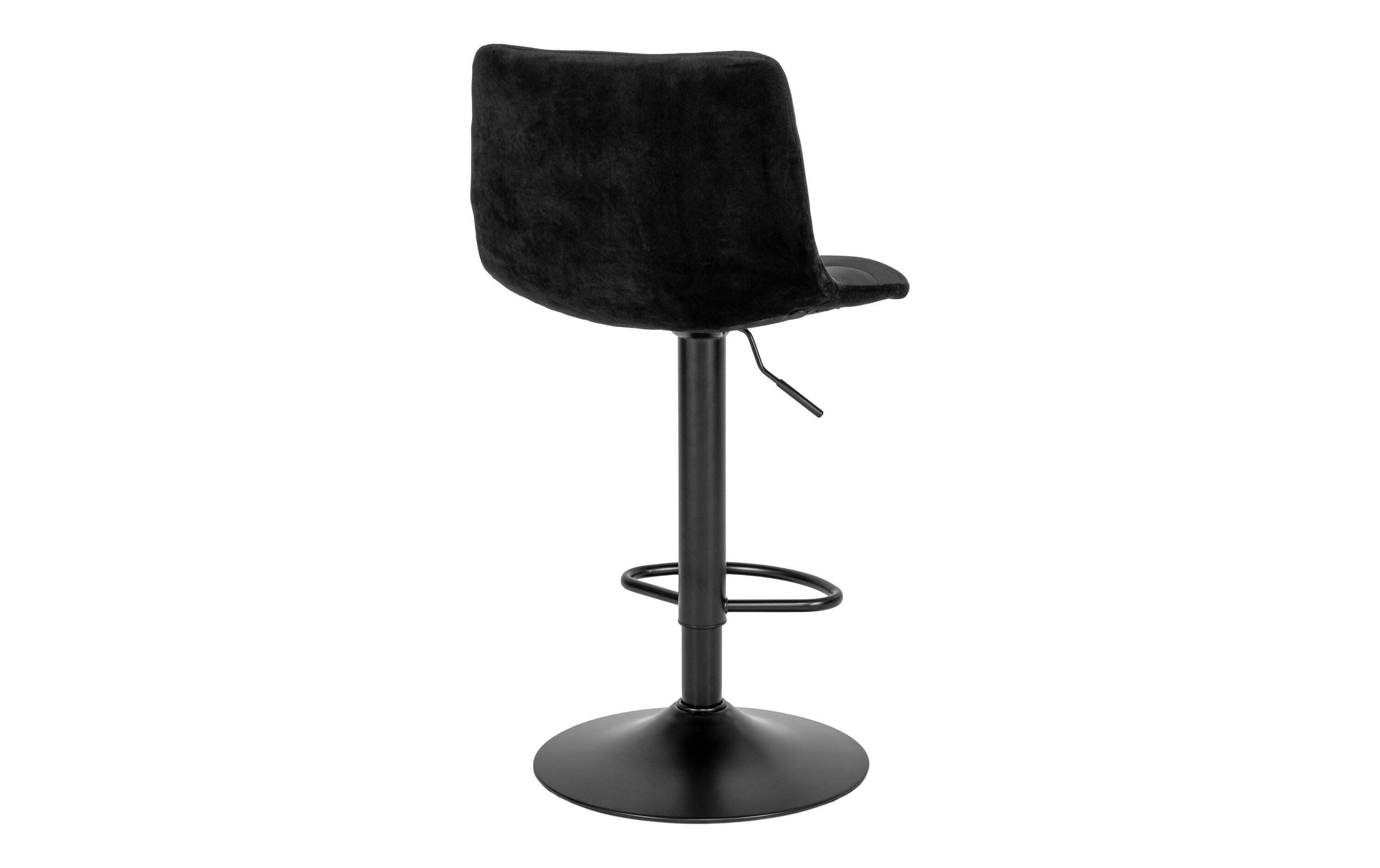 Barhocker Middelfart 2 Stück, 86 x 55 cm, Schwarz<br>Barstühle mit Fussstütze