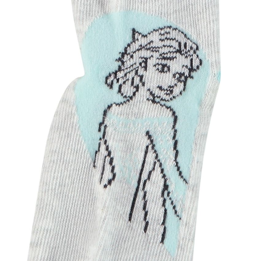 Lot de 3 paires de chaussettes La Reine des Neiges Disney pour fille - Ecru