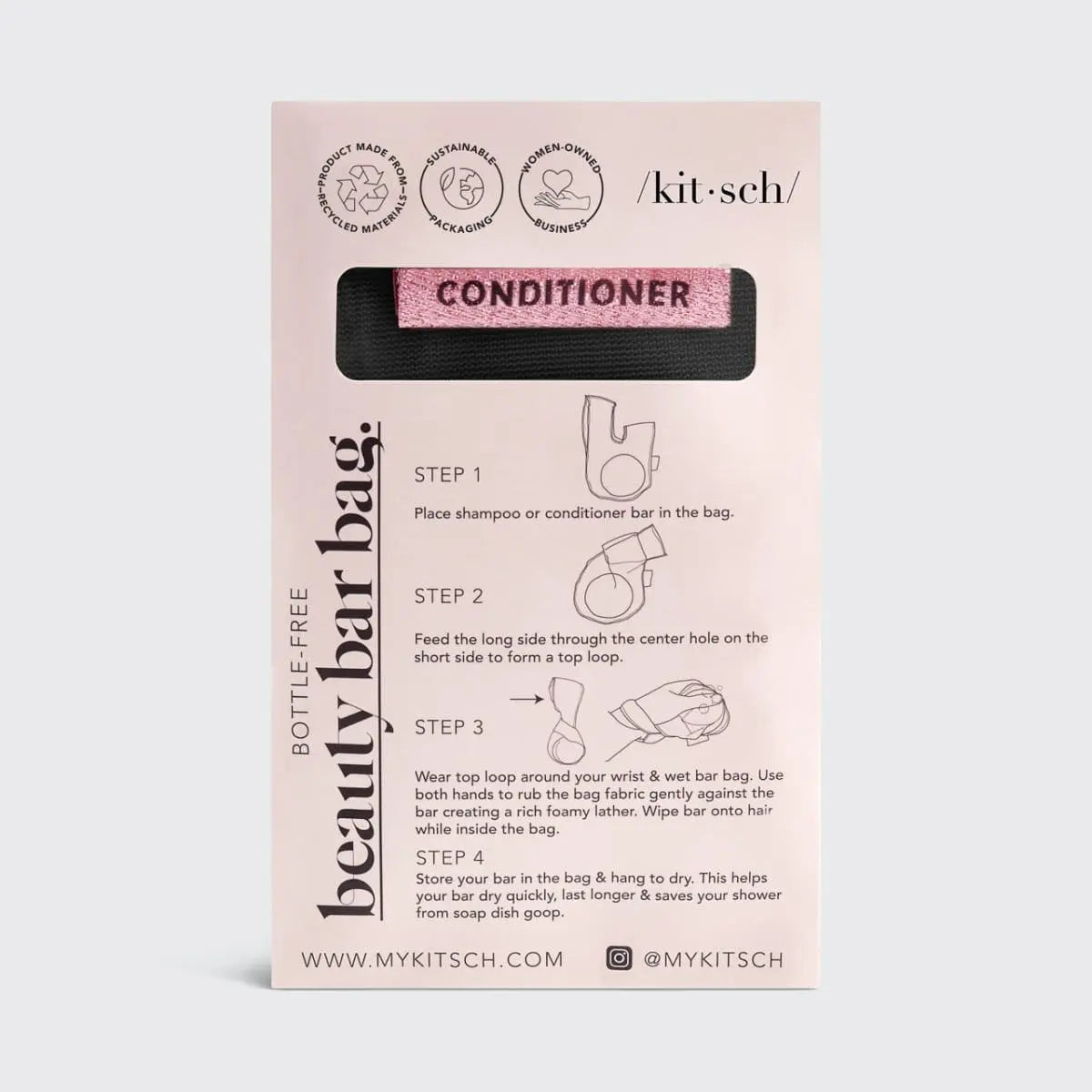 Conditioner Beauty Bar Bag Black