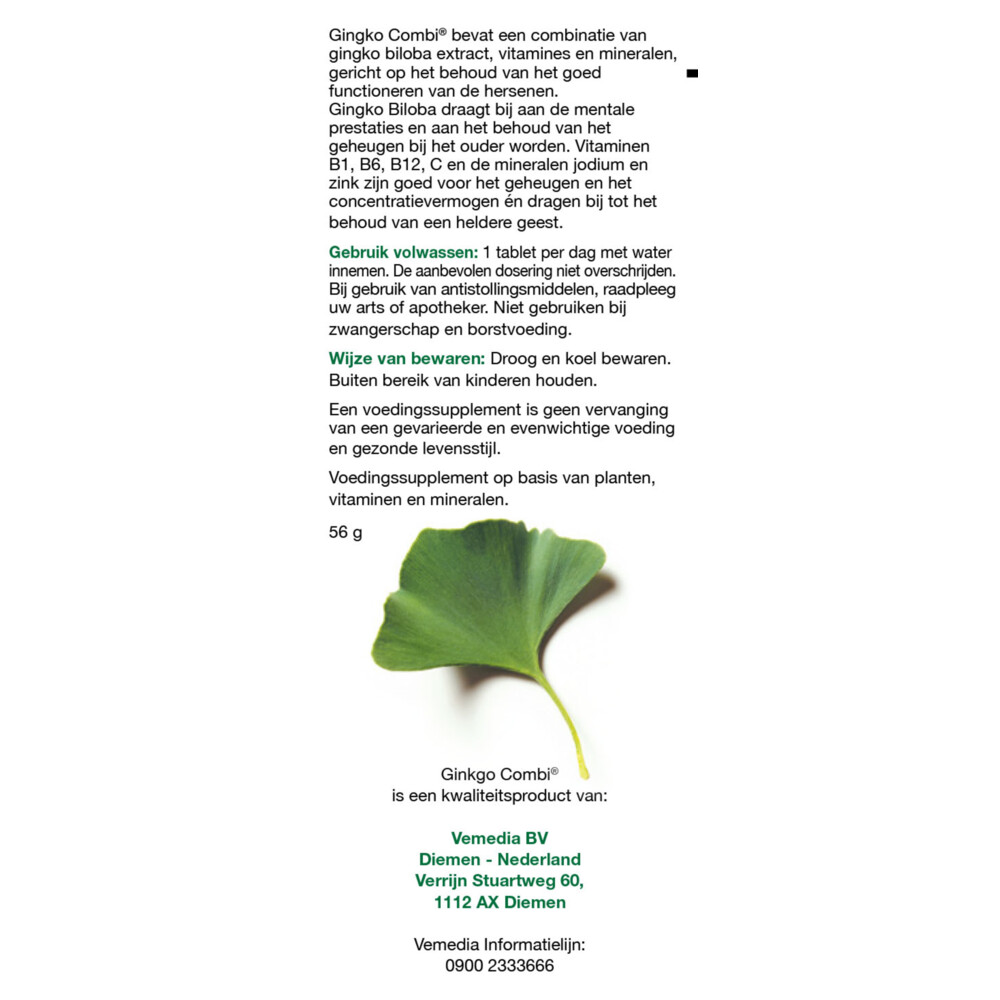 Ginko Combi 60 tabletten