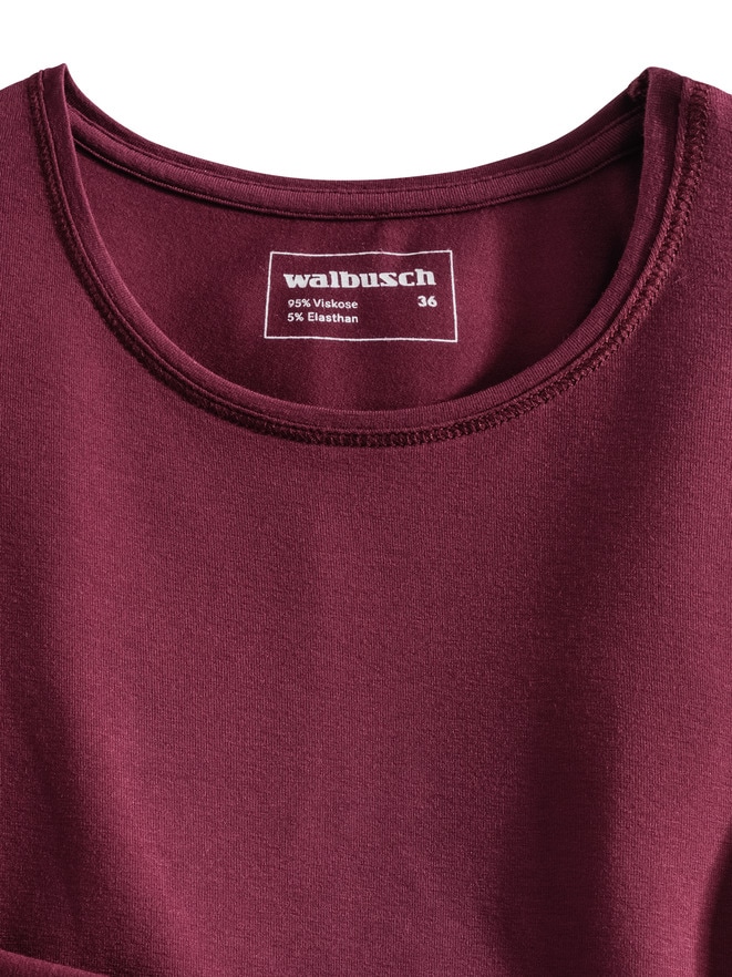 Viskose-Shirt Langarm