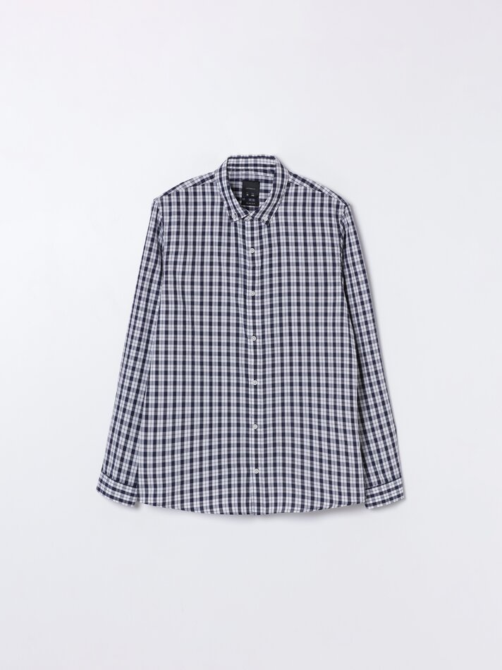 Camisa xadrez - Azul marinho escuro