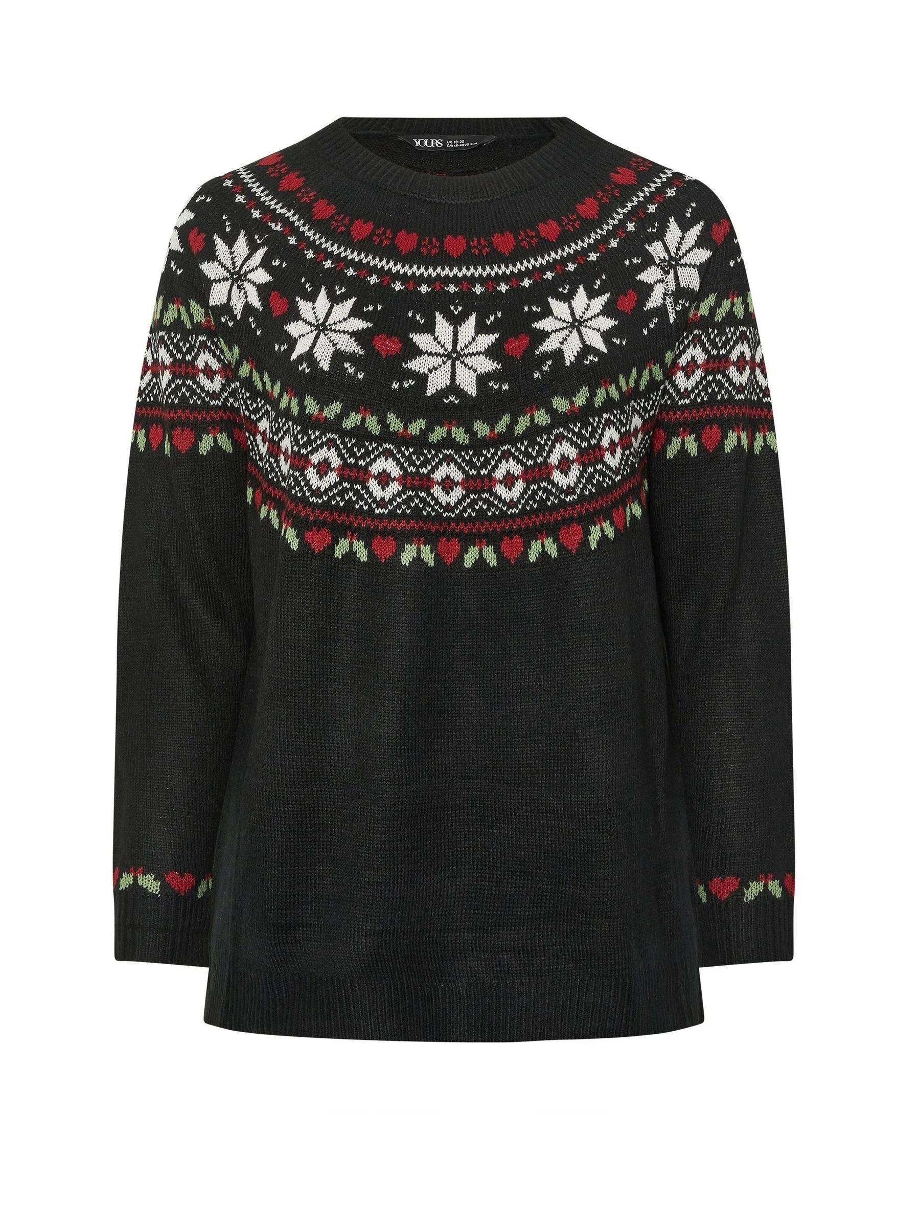 Yours Curve Novelty Fairisle Trui