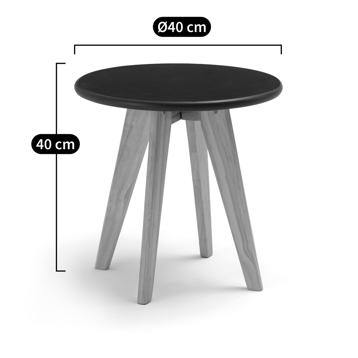 LA REDOUTE INTERIEURS<br>Mesa lateral redonda Jimi