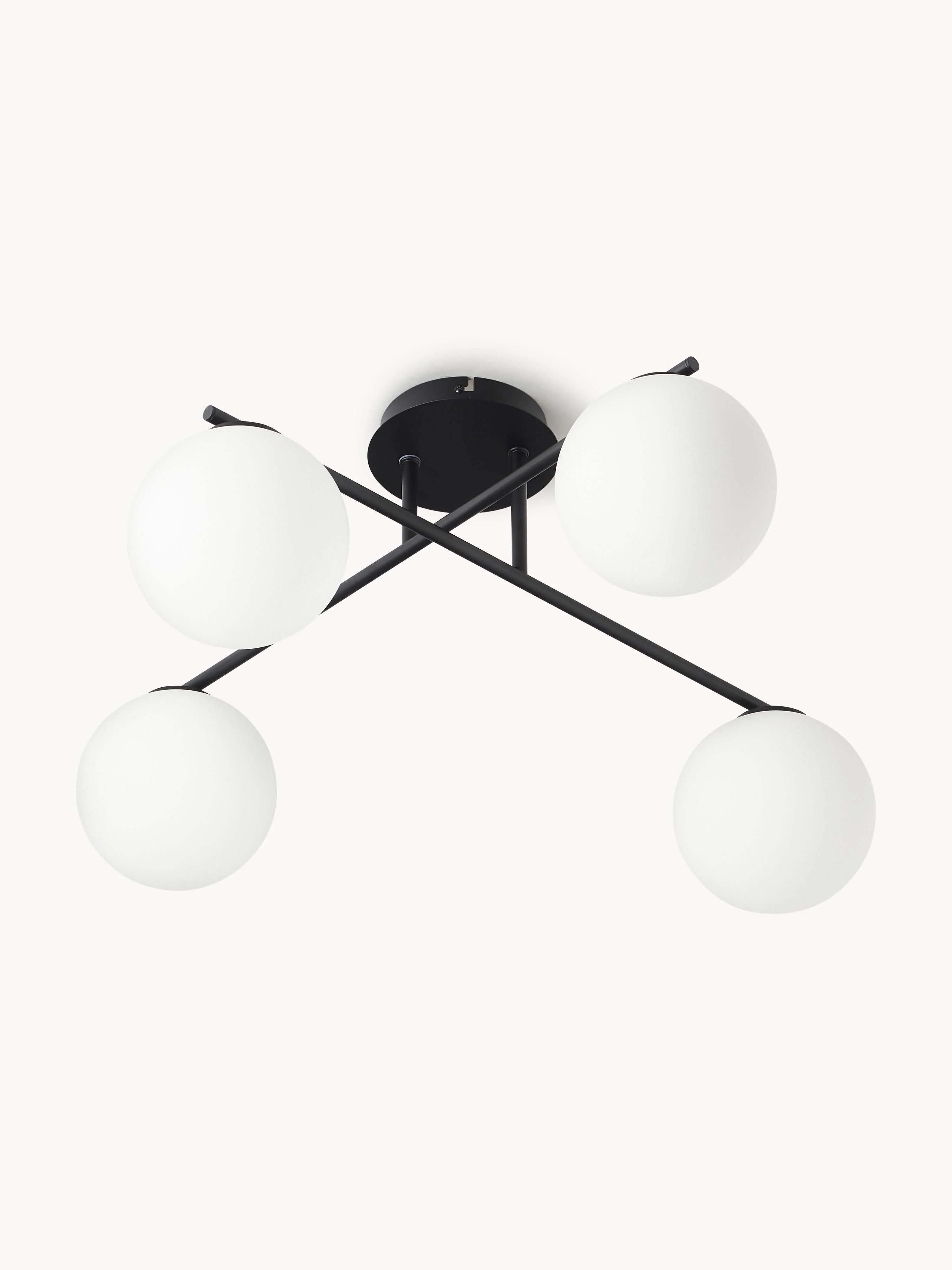Plafondlamp Atlanta van opaalglas