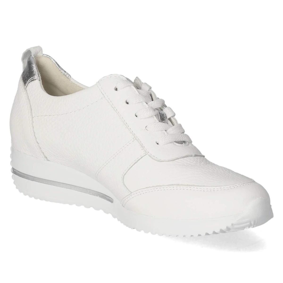 WaldläuferLow Sneaker HIMONA - WEISS SILBER