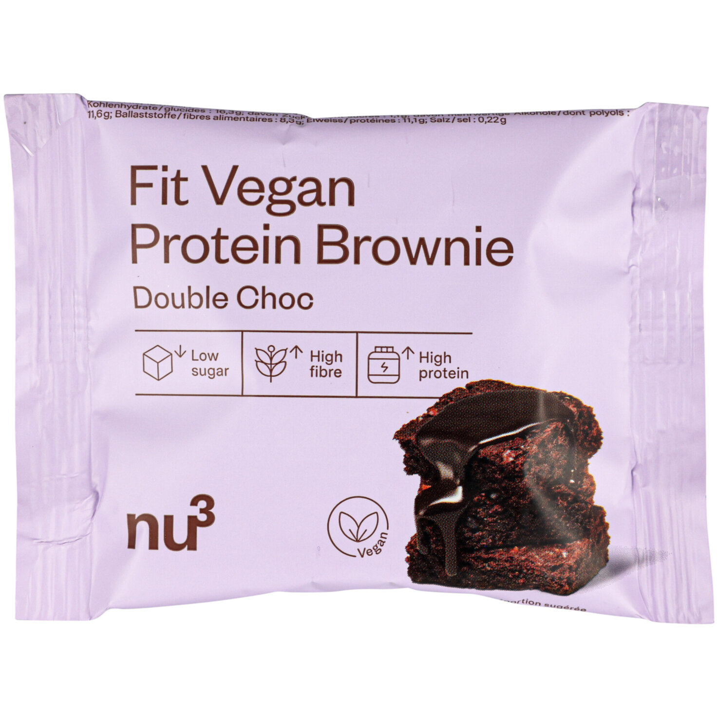 nu3 Vegan Protein Brownie