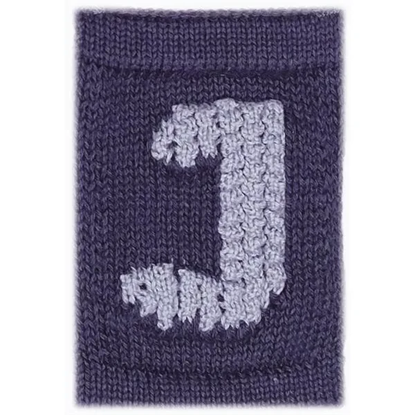 Strikket Bogstav Blue - Smallstuff → Luksusbaby.dk