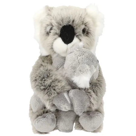Depesche TOPModel Plüsch Koala Mama mit Baby WILD, 21 cm