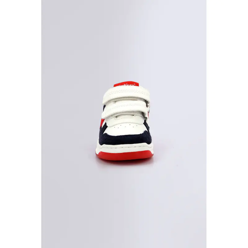KALIDO BLANC MARINE ROUGE BASKETS BASSES Synthétique Mixte