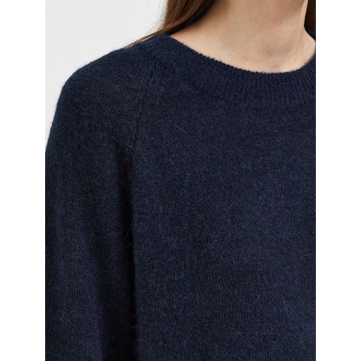 Selected Femme Lulu Striktrøje, Dark Sapphire, XL