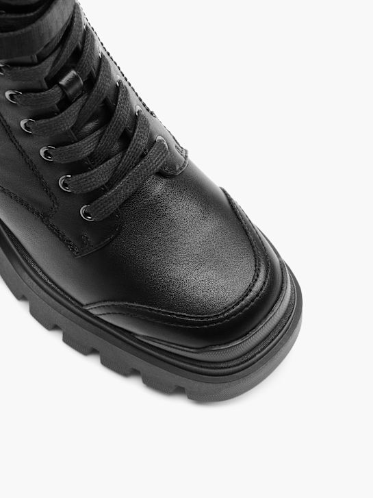 Catwalk Schnür-Stiefelette Schwarz